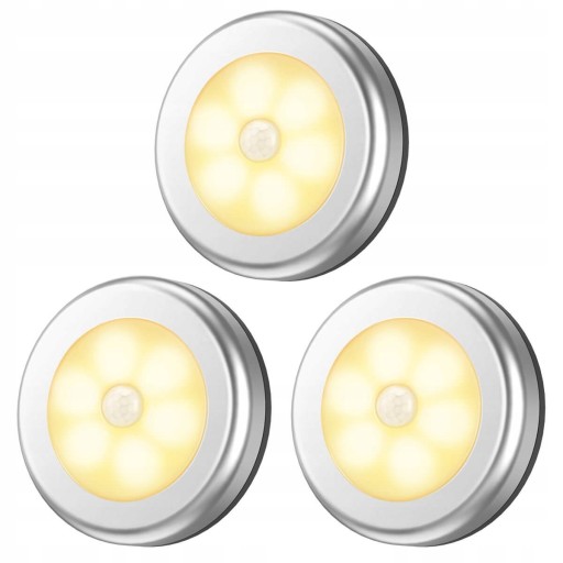 LAMPKA 6x LED SAMOPRZYLEPNA BATERIE MOTION SENSOR