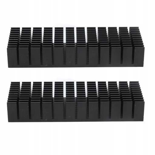 2 szt. RADIATOR ALUMINIOWY 120x40x20mm