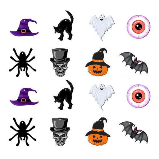 DEKORACJA HALLOWEENOWA OZDOBA GANCU 24 SZT.