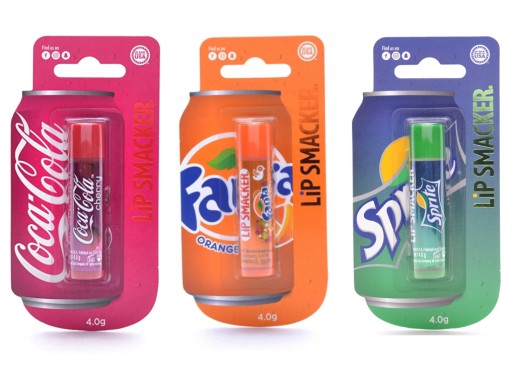 LIP SMACKER ZESTAW CHERRY COLA FANTA SPRITE