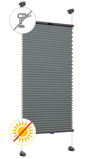 Szara Plisa bezinwazyjna termoizolacyjna 66,5X230