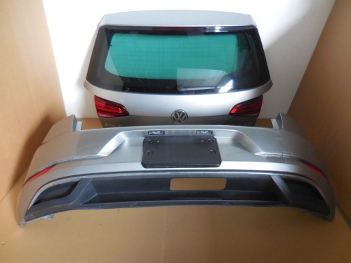 VW GOLF VII LIFT KOMPLETNY TYŁ KLAPA ZDERZAK LB7W