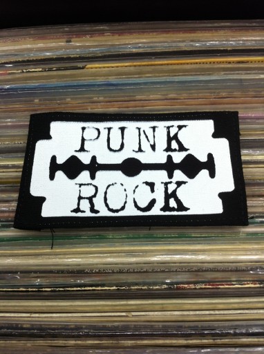 ŻYLETA PUNK ROCK naszywka sitodruk