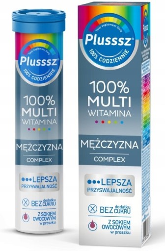 Plusssz 100% Multiwitamina MĘŻCZYZNA Complex 20
