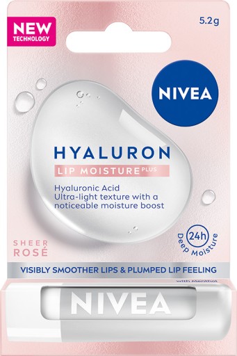NIVEA balsam do ust HYALURON Moisture Sheer Rose