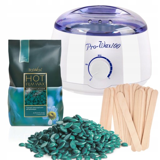 Zestaw do depilacji WOSK AZULEN 250g podgrzewacz