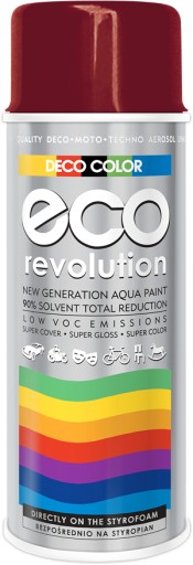 LAKIER W SPREJU ECO REVOLUTION 400ML BORDOWY