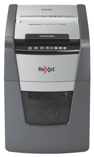 Niszczarka automatyczna z podajnikiem papieru biurowa Rexel AutoFeed+ 100M