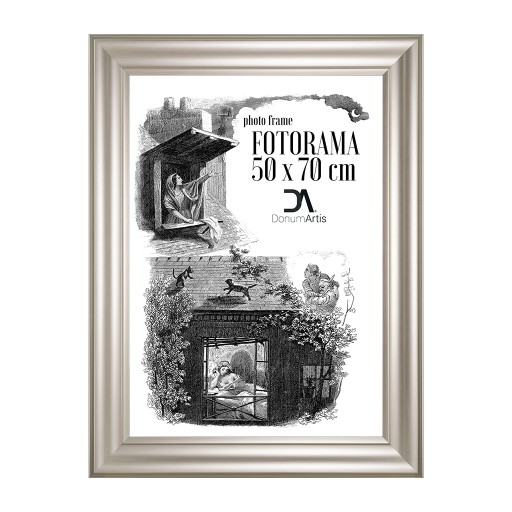Fotorama Classic 50x70 cm srebrna oprawa salonu