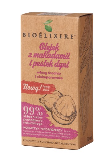 Bioelixire ORGANIC Olejek z makadamii 50ml