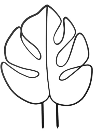 PODPÓRKA OZDOBA KWIATÓW ROŚLIN MONSTERA 26,5 CM