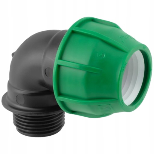 KOLANO KOLANKO SKRĘCANE ŁĄCZNIK do łączenia RURY WĘŻA 32mm PE Fi GZ 32x3/4