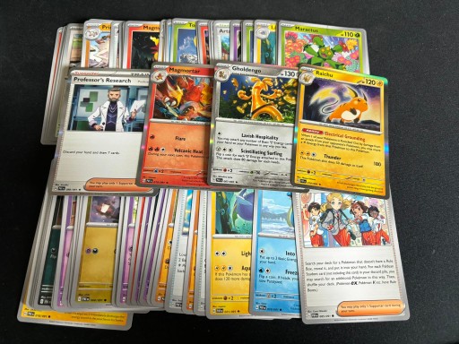 Pokemon Paldean Fates 50 Kart Common, Uncommon, Rare, Reverse Holo