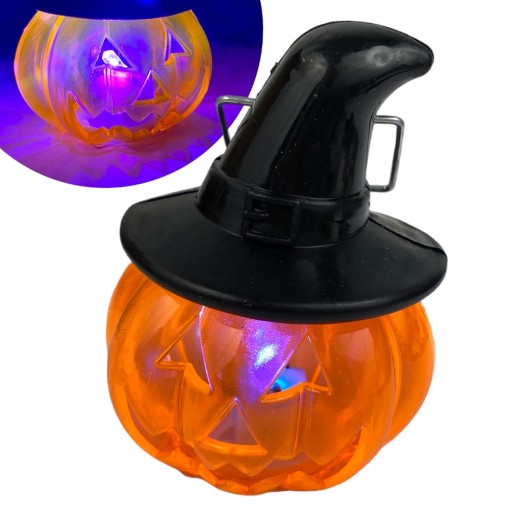 Lampka DYNIA w kapeluszu LED Świecąca HALLOWEEN