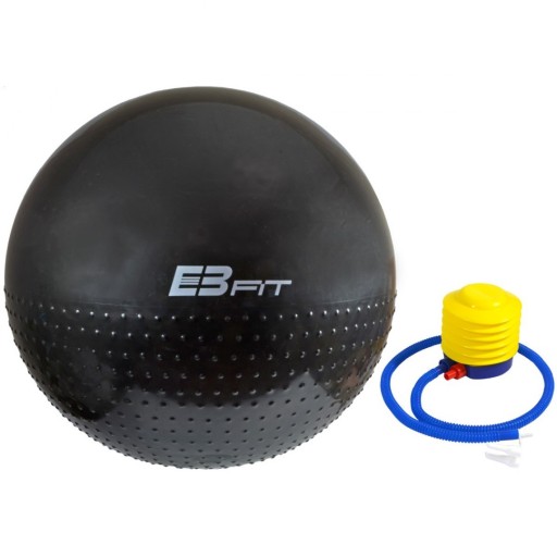 PIŁKA GIMNASTYCZNA Z MASAŻEM HALF FIT 75CM EB FIT