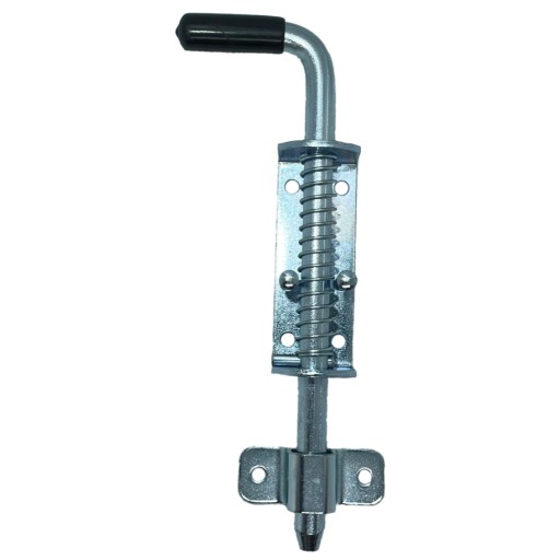 RYGIEL ZE SPRĘŻYNĄ 220 MM 22 CM ZASUWA ZASUWKA SKOBEL ZAMKNIĘCIE DO BRAMY