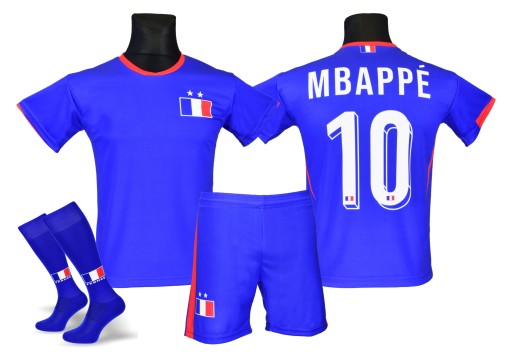 MBAPPE strój piłkarski + getry FRANCJA rozm. 152