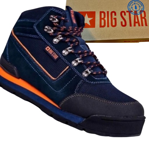 BUTY MĘSKIE BIG STAR GG174199 GRANAT TRAPERY R43