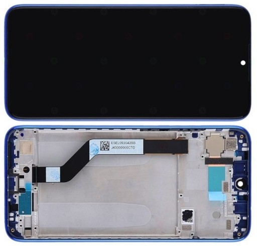 XIAOMI REDMI NOTE 7 WYŚWIETLACZ LCD +RAMKA NIEBIES