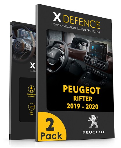 2w1 SZKŁO OCHRONNE NA NAWIGACJĘ EKRAN DO PEUGEOT RIFTER 2019-2020