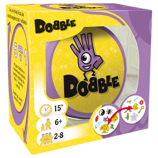 FAMILIJNA RODZINNA GRA KARCIANA DLA DZIECI 2 DO 8 OSÓB DOBBLE HARRY POTTER