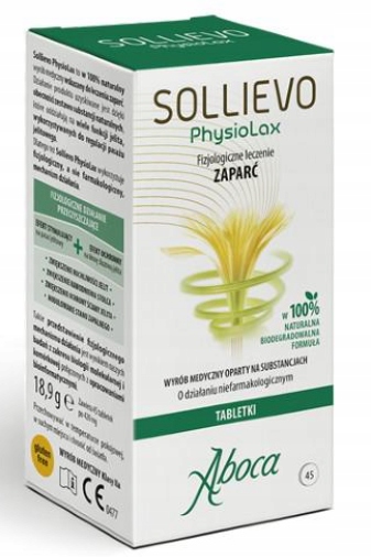 Sollievo PhysioLax 45tab. Zaparcie Wzdęcia