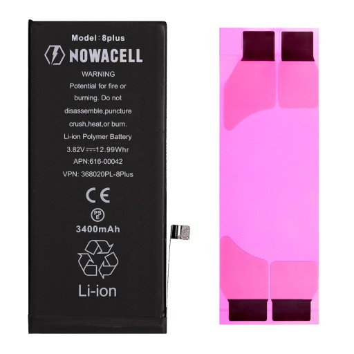 Bateria do iPhone 8 Plus 3400mAh - NOWACELL Świeża