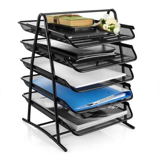 Szuflady na biurko 5 szufladek metalowy organizer
