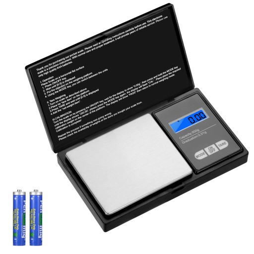 Vinabo waga kuchenna 500g 0,01g mini waga cyfrowa z wyświetlaczem LCD
