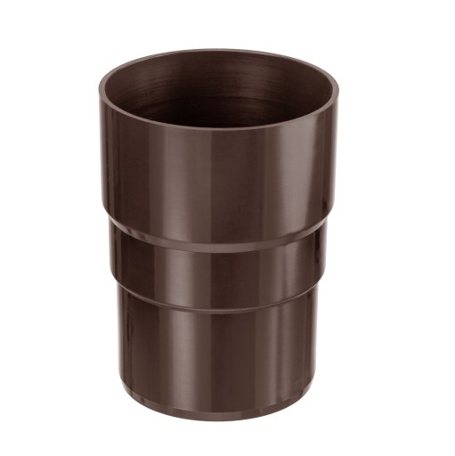 Złączka rury spustowej 90 mm brąz PVC