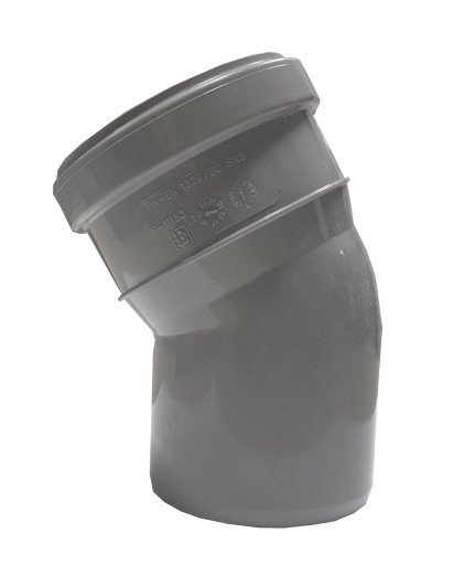 Kolanko PCW PVC Wavin Polska 75 mm