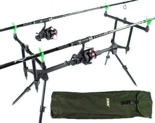 STANOWISKO KARPIOWE JAXON STOJAK 3 WĘDKI ROD POD
