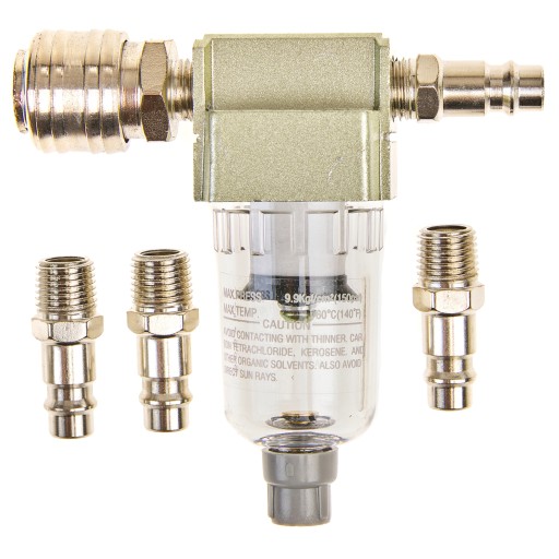Filtr Powietrza Odwadniacz 1/4 Separator + Złączki