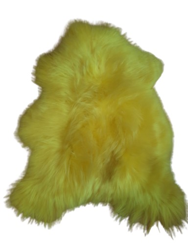 Skóra Owcza Island Żółty 111-130cm Skóry Owcze