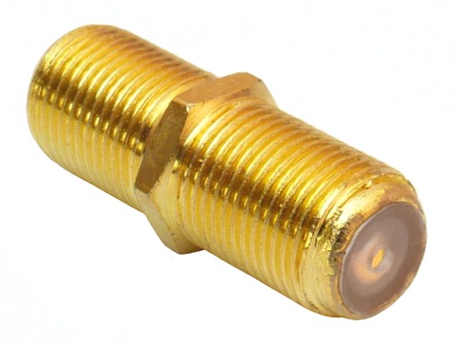 Łącznik antenowy RF F/gn-F/gn HQ GOLD 75Ohm