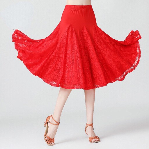 Lady Lace Midi Dancewear Spódnica do tańca towarzyskiego