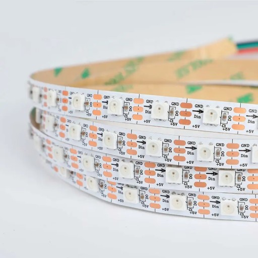 Ledy adresowalne Ws2812b 60led/m ARGB Białe [5m]