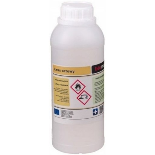 Kwas octowy 80% 1L czysty pszczoły nosemoza Biomus