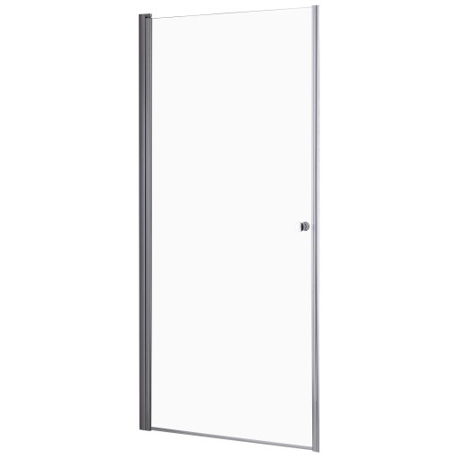 DRZWI PRYSZNICOWE WNĘKOWE UCHYLNE 85 CM CHROM KABINA WALK-IN SZYBA ŚCIANKA