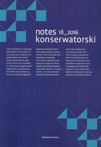 Notes konserwatorski 18/2016