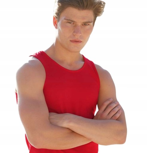 KOSZULKA NA RAMIĄCZKACH TANK TOP FRUIT RED S