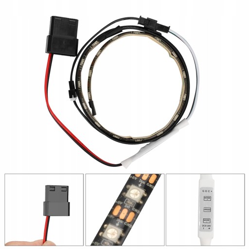 Przycisk ręczny 5V 3Pin Listwa świetlna LED RGB