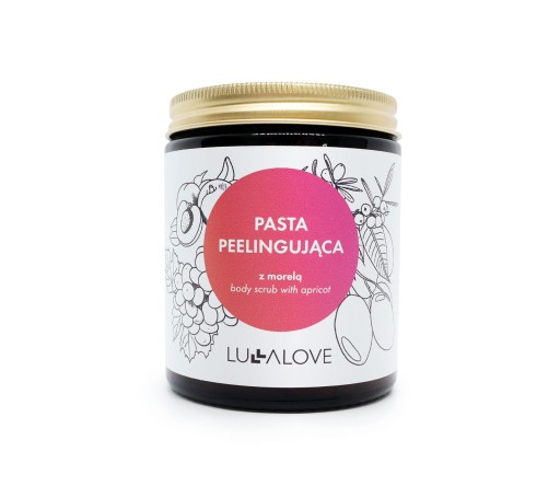 LULLALOVE ROZŚWIETLAJĄCA PASTA PEELINGUJĄCA 230G