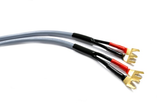 Melodika MDSC4075Gs Gunmetal Kabel głośnikowy 2x4mm2 z widłami 7,5m - 2szt
