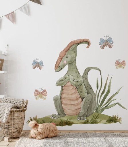 Naklejka na ścianę - Dinozaur Parazaurolof - L