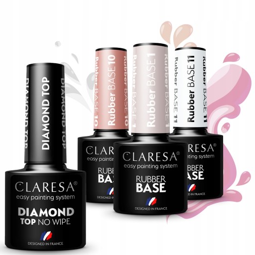 3+1 CLARESA Baza kauczukowa BASE RUBBER + top