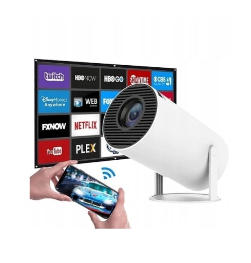 HY300 MINI PROJEKTOR 4K ANDROID 11 WIFI6 BT5.0 H713 KINO DOMOWE PROJEKTOR