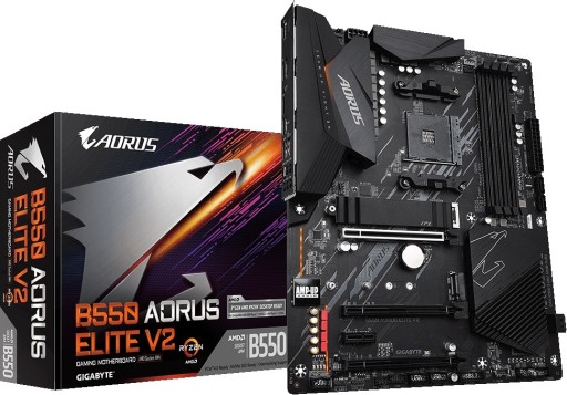 Gigabyte B550 AORUS ELITE V2 - Płyta główna AMD Ryzen 3000, DDR4, ATX