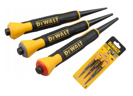 DEWALT 58018 KOMPLET PODBIJAKÓW 3szt 0,8-2,4mm