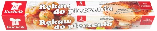 RĘKAW Z KLIPSAMI DO PIECZENIA FOLIOWY PRZEŹROCZYSTY 3 METRY 300 cm x 29 cm